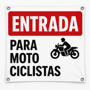 Lona Entrada para Motociclistas