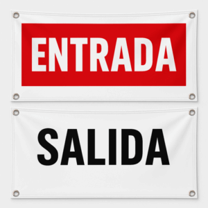 Lona de Entrada y Salida