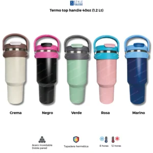 Termo top handle personalizable 40oz