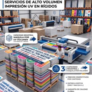 Impresión UV en Materiales Rígidos por Mayoreo
